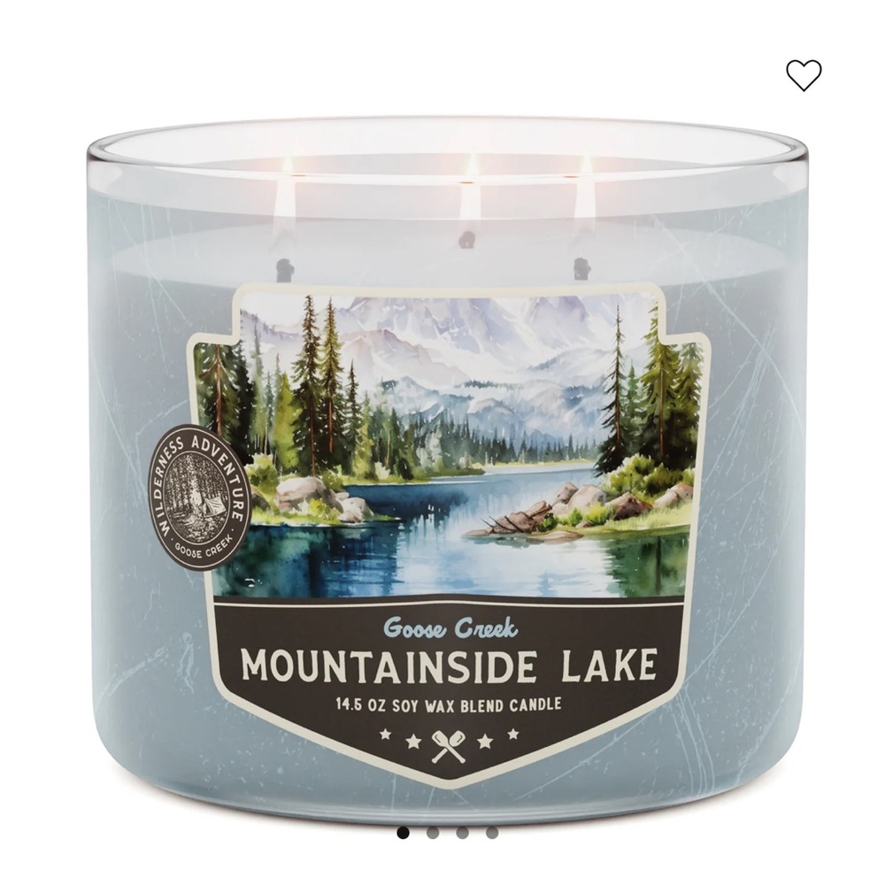 🏔️ Mountainside Lake 3-Wick Candle NEW
